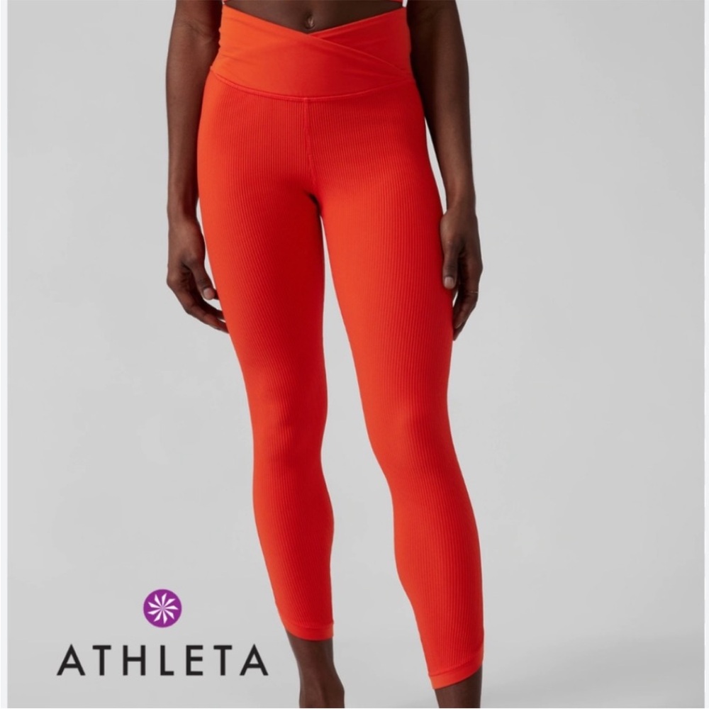 Athleta Bright Orange Active Leggings